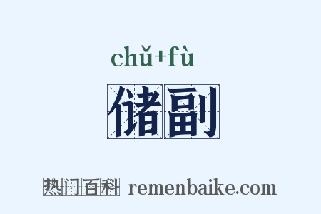 储副是什么意思的图片